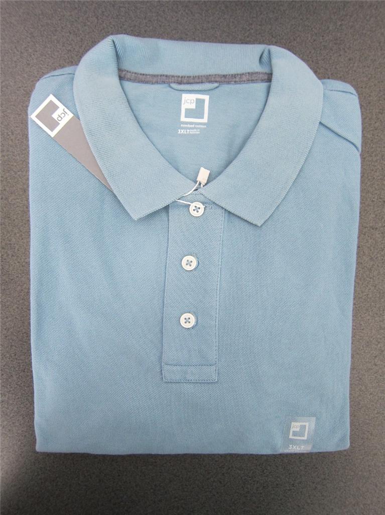 NWT mens polo shirts big & tall mesh JCP LT XLT 2XL 2XLT 3XL 3XLT 4XL JC Penneys eBay