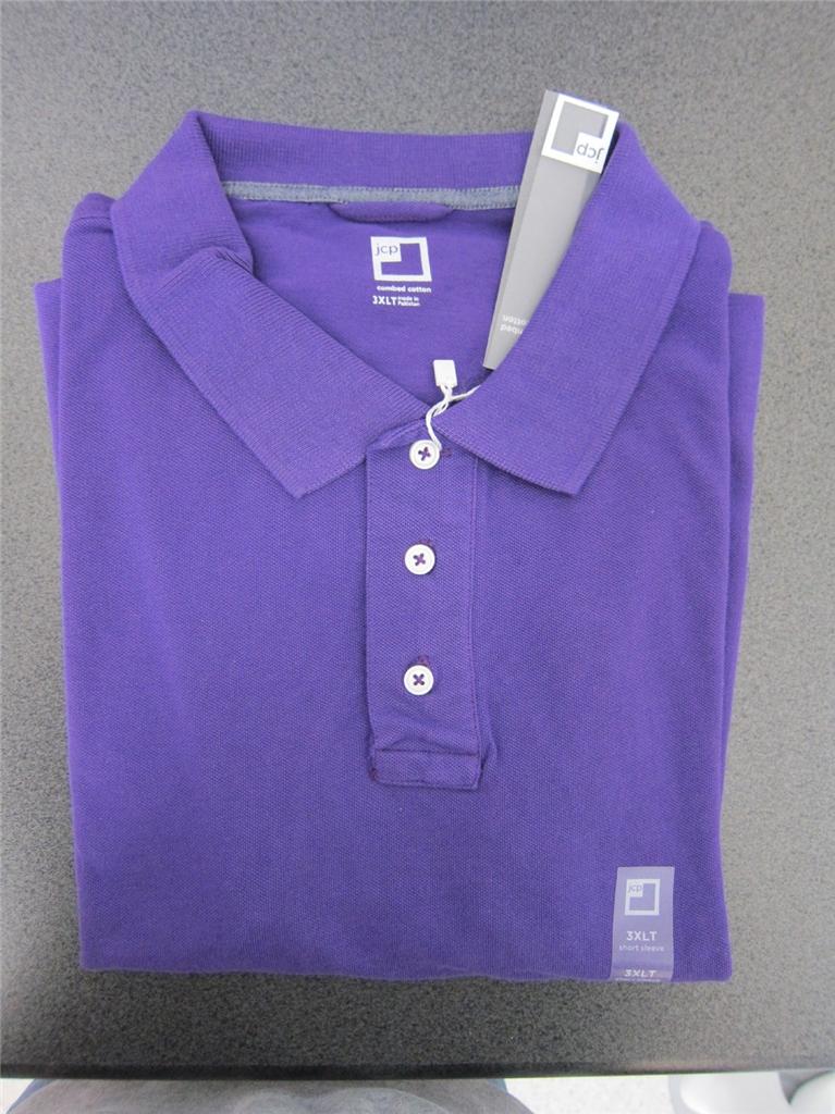 NWT mens polo shirts big & tall mesh JCP LT XLT 2XL 2XLT 3XL 3XLT 4XL JC Penneys eBay