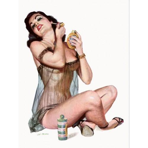 See+through+Negligees NEW-Retro-Pinup-Girl-Brunette-See-Through-Negligee-Vintage-Poster-Wall ...