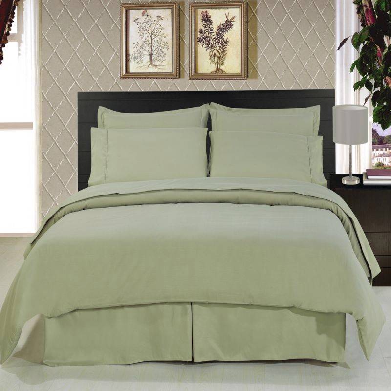 1500 Series Complete Split King Microfiber Sheet Duvet Cover Set