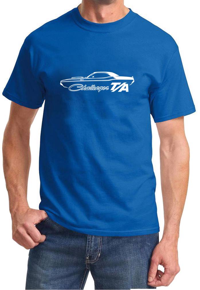 1970 Dodge Challenger Ta Classic Outline Design Tshirt New