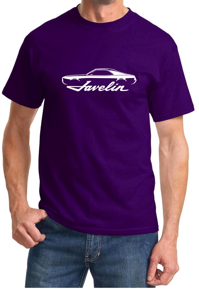 1968 1969 AMC Javelin Classic Car Outline Design Tshirt NEW - Picture 11 of 14