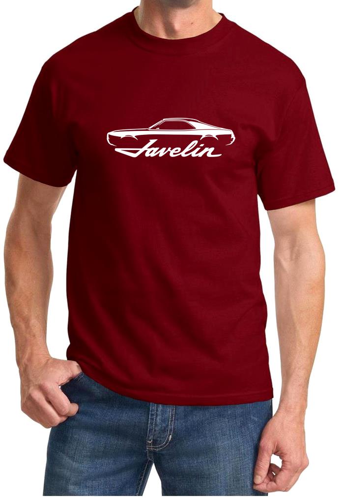1968 1969 AMC Javelin Classic Car Outline Design Tshirt NEW - Picture 8 of 14