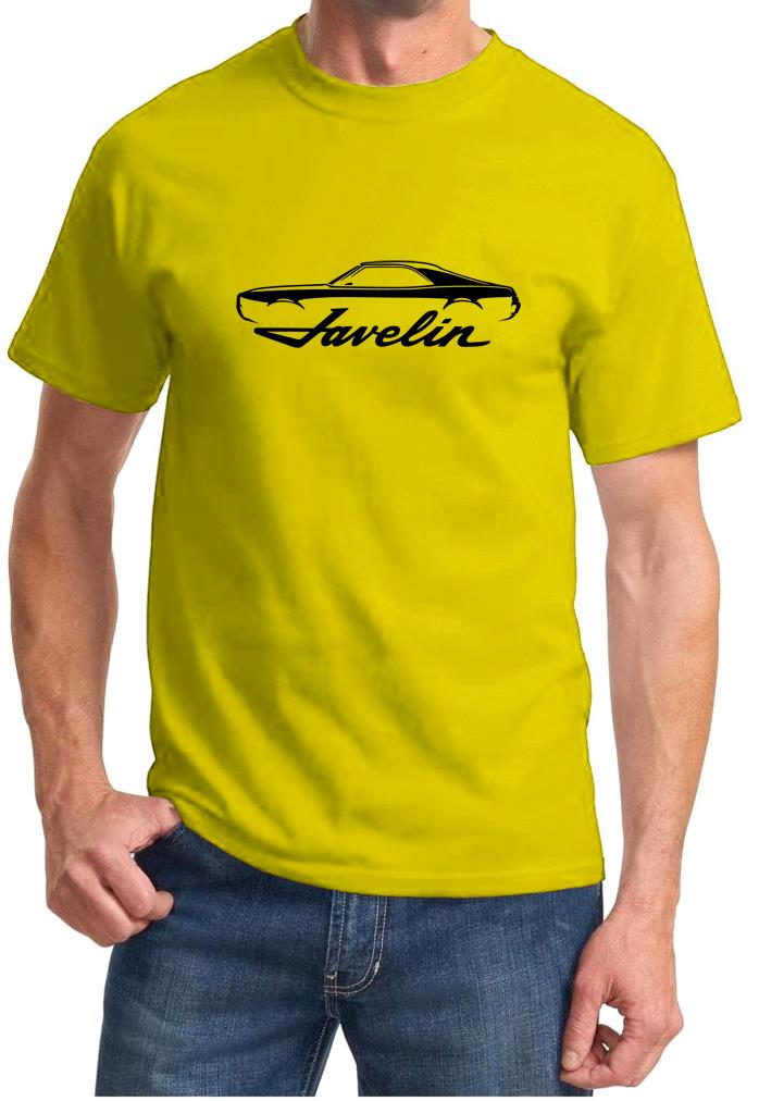 1968 1969 AMC Javelin Classic Car Outline Design Tshirt NEW - Picture 14 of 14
