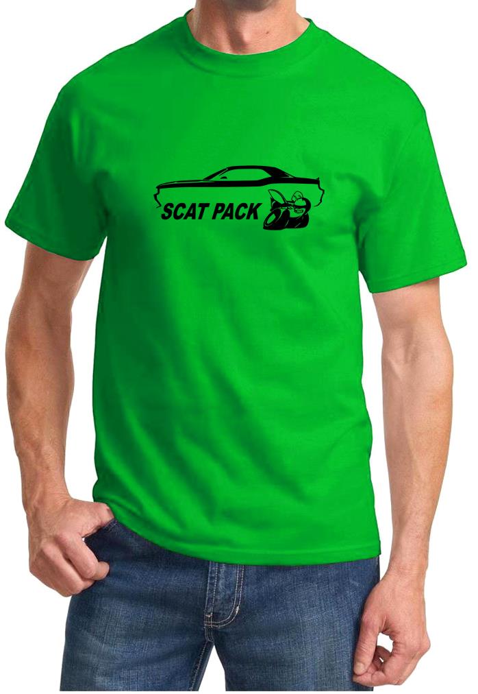 Challenger Scat Pack Classic Outline Design Tshirt NEW - Picture 6 of 12