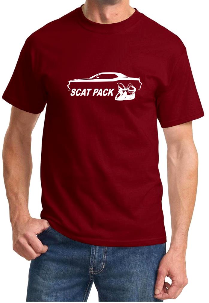 Challenger Scat Pack Classic Outline Design Tshirt NEW - Picture 7 of 12