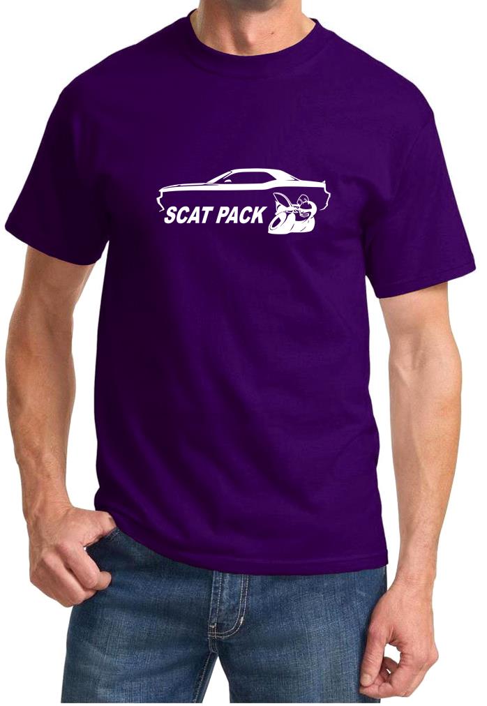 Challenger Scat Pack Classic Outline Design Tshirt NEW - Picture 10 of 12