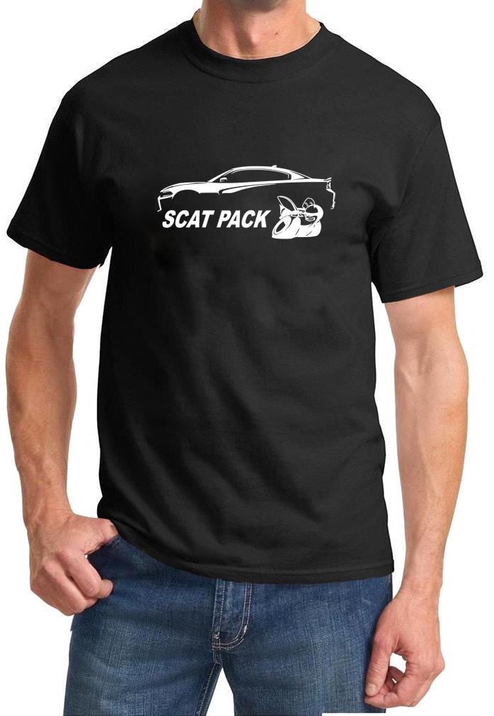 Charger Scat Pack Classic Outline Design Tshirt NEW - Picture 2 of 12