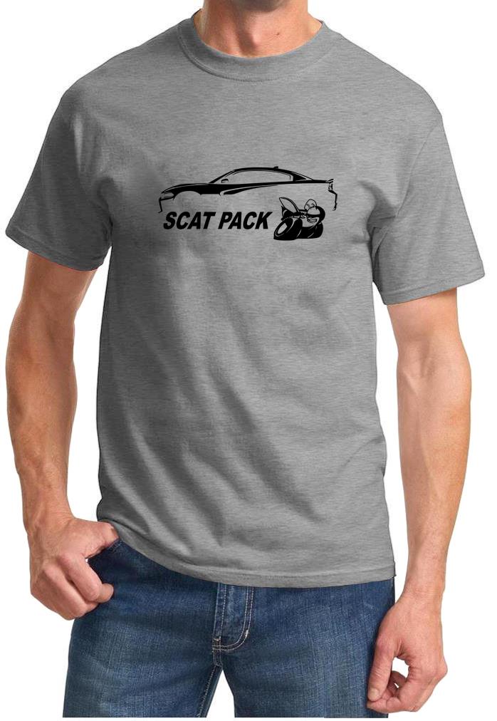 Charger Scat Pack Classic Outline Design Tshirt NEW - Picture 5 of 12