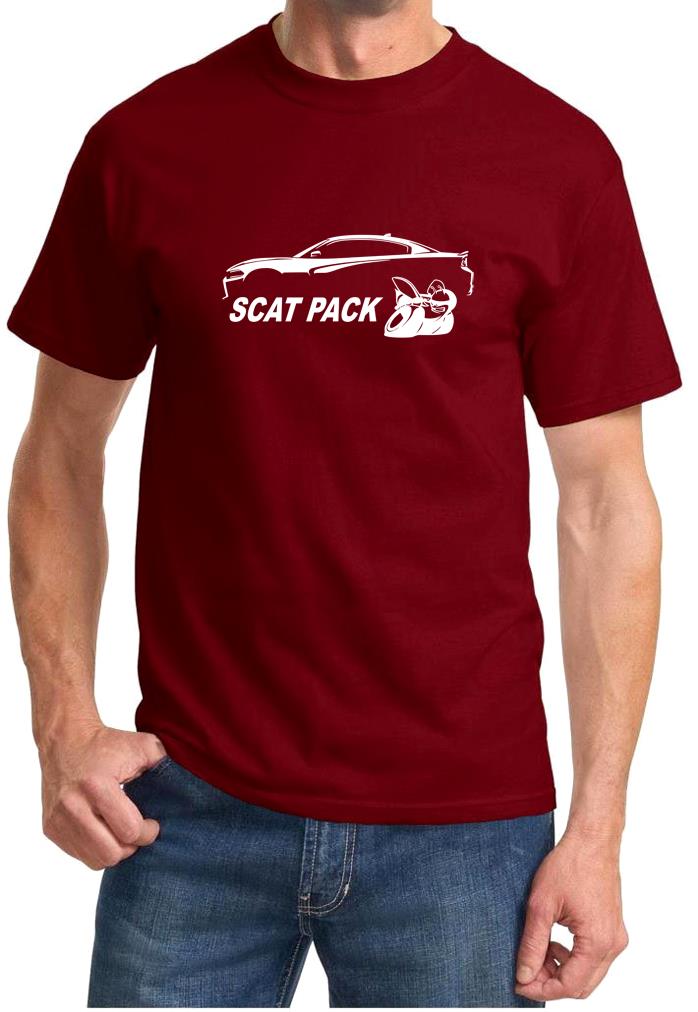 Charger Scat Pack Classic Outline Design Tshirt NEW - Picture 7 of 12