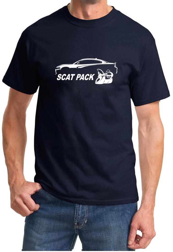 Charger Scat Pack Classic Outline Design Tshirt NEW - Picture 3 of 12