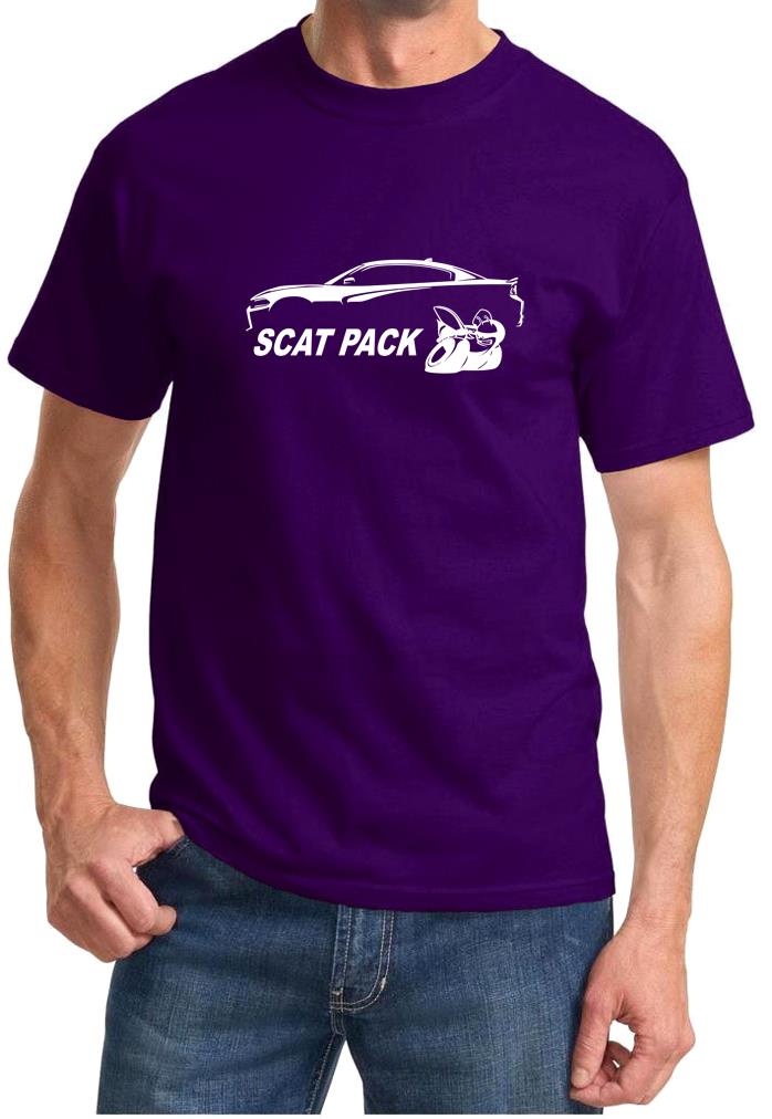 Charger Scat Pack Classic Outline Design Tshirt NEW - Picture 10 of 12