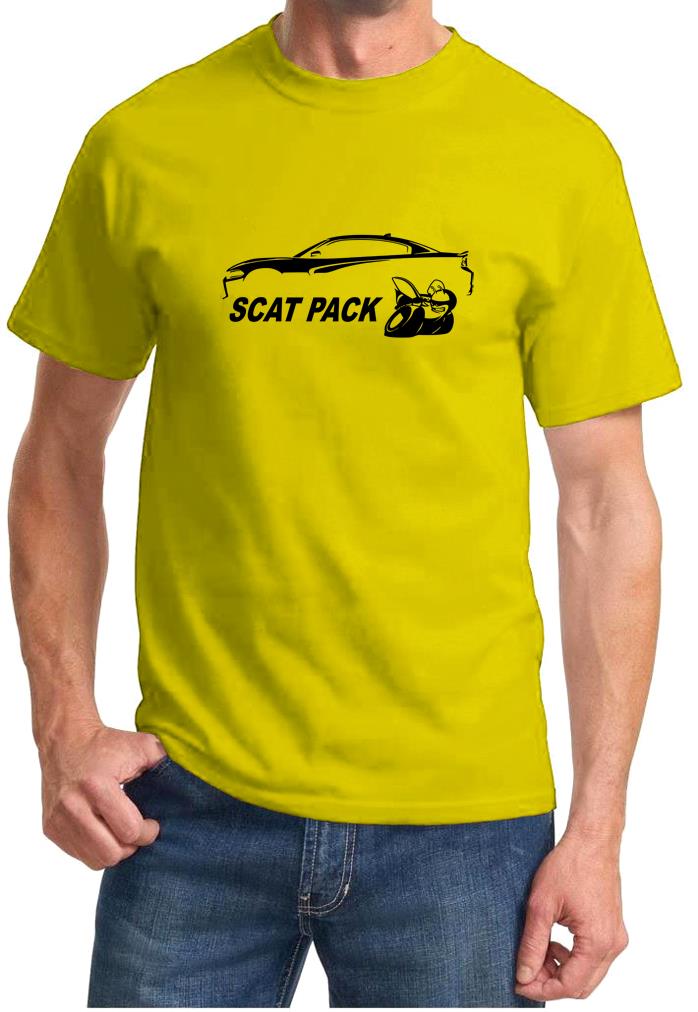 Charger Scat Pack Classic Outline Design Tshirt NEW - Picture 12 of 12