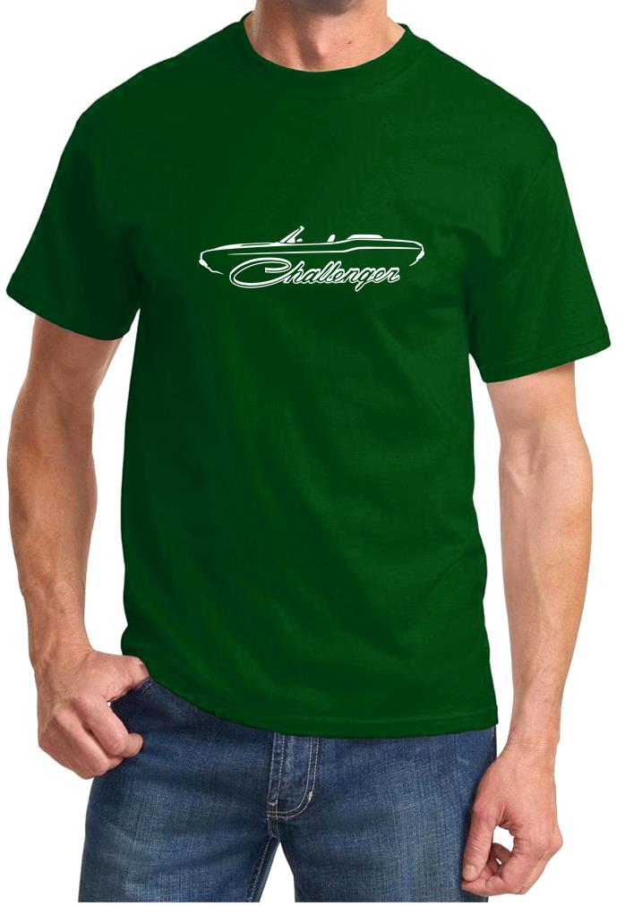 1970-74 Challenger Convertible Classic Outline Design Tshirt NEW - Picture 7 of 13