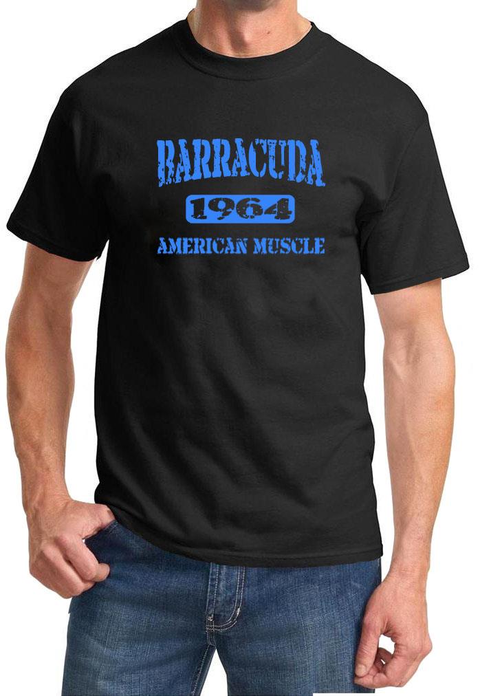 1964 Plymouth Barracuda American Muscle Car Color Design Tshirt NEW Free Ship - Picture 2 of 7