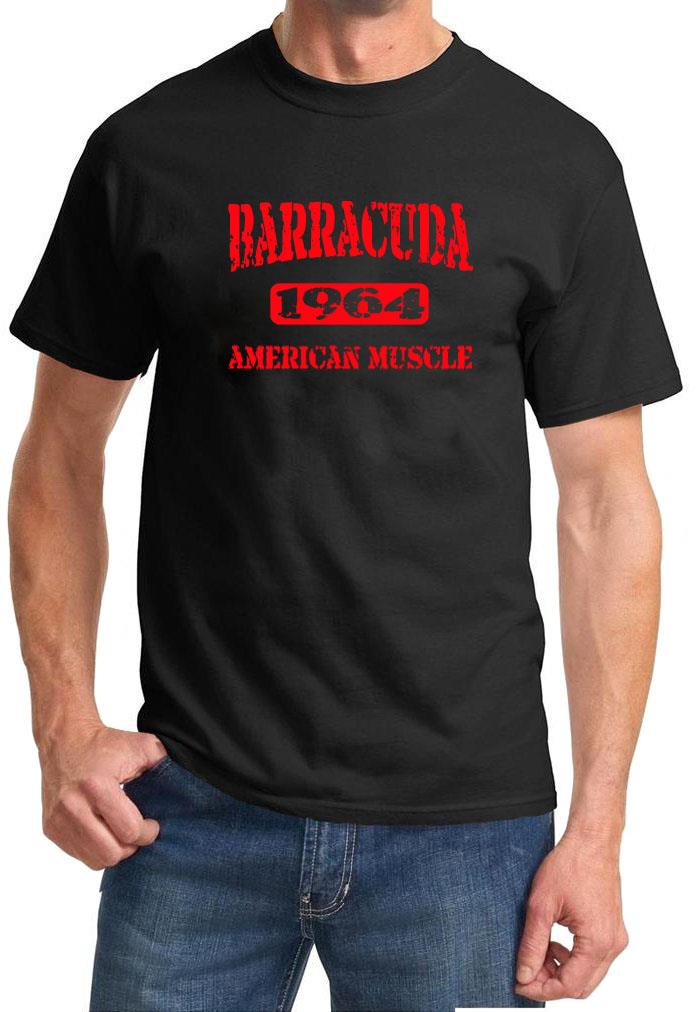 1964 Plymouth Barracuda American Muscle Car Color Design Tshirt NEW Free Ship - Picture 5 of 7