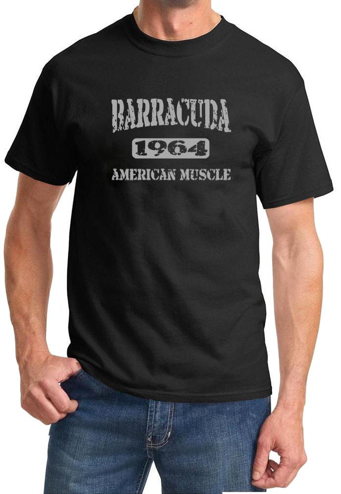 1964 Plymouth Barracuda American Muscle Car Color Design Tshirt NEW Free Ship - Picture 6 of 7