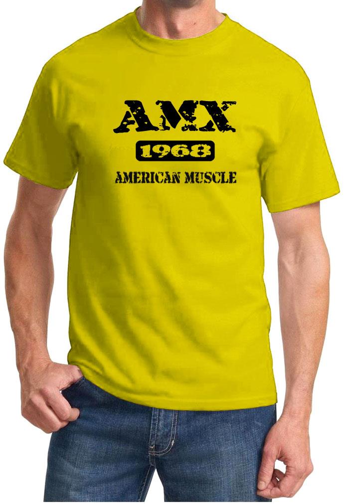 1968 AMC AMX American Muscle Car klassisches Design T-Shirt NEU KOSTENLOSER VERSAND - Bild 12 von 13