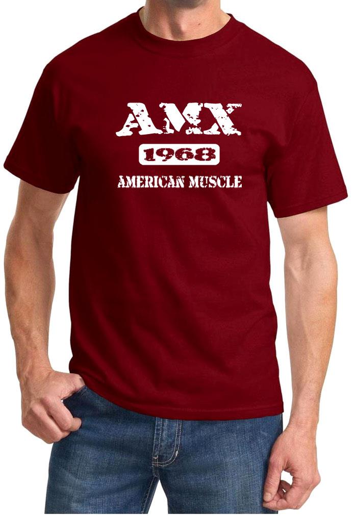1968 AMC AMX American Muscle Car klassisches Design T-Shirt NEU KOSTENLOSER VERSAND - Bild 8 von 13