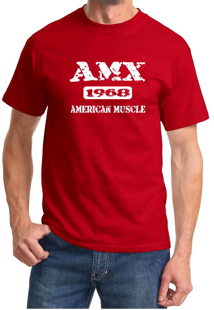 1968 AMC AMX American Muscle Car klassisches Design T-Shirt NEU KOSTENLOSER VERSAND - Bild 9 von 13