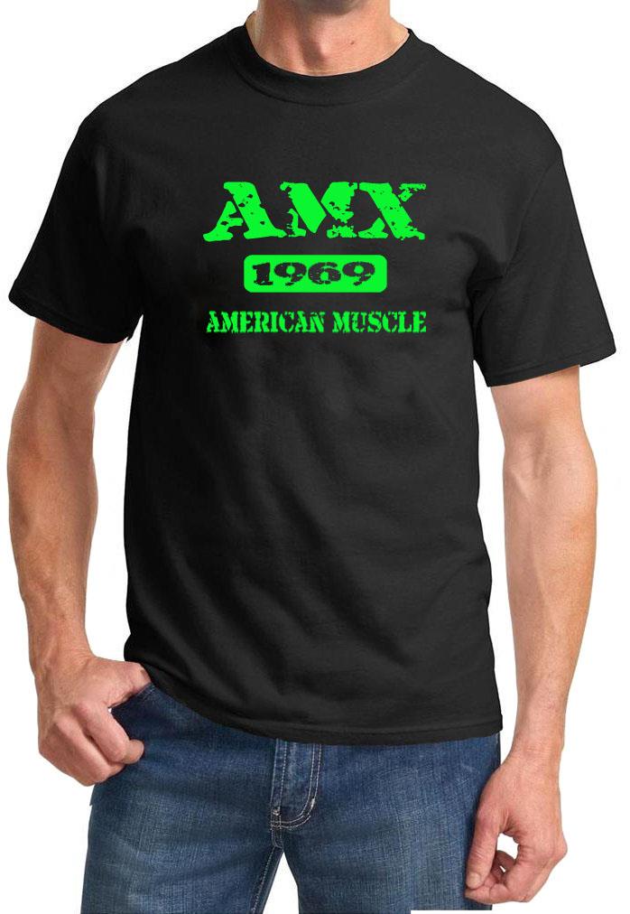 1969 AMC AMX American Muscle Car Color Design Tshirt NEW Free Ship - Picture 3 of 7