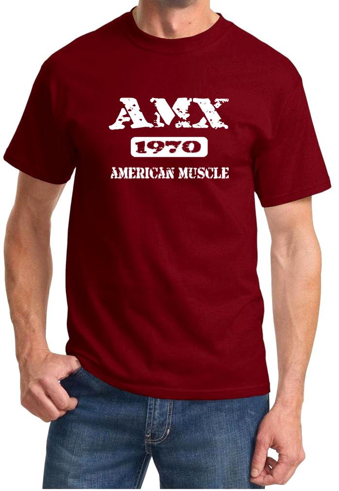 1970 AMC AMX American Muscle Car Classic Design Tshirt NEW FREE SHIP - Picture 8 of 13