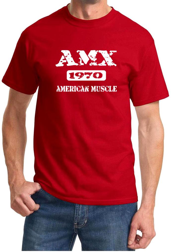 1970 AMC AMX American Muscle Car Classic Design Tshirt NEW FREE SHIP - Picture 9 of 13