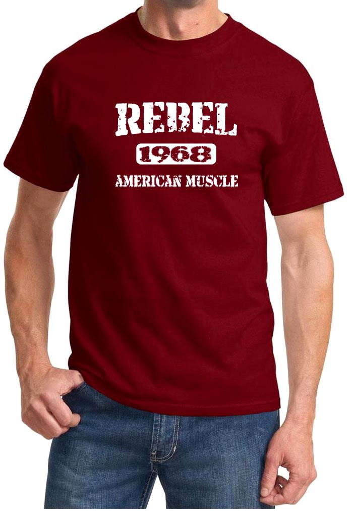1968 AMC Rebel American Muscle Car Classic Design Tshirt NEW FREE SHIP - Picture 8 of 13