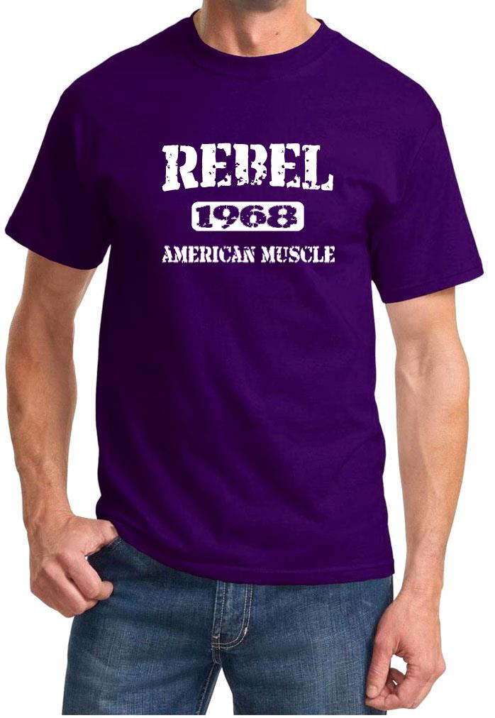 1968 AMC Rebel American Muscle Car Classic Design Tshirt NEW FREE SHIP - Picture 10 of 13