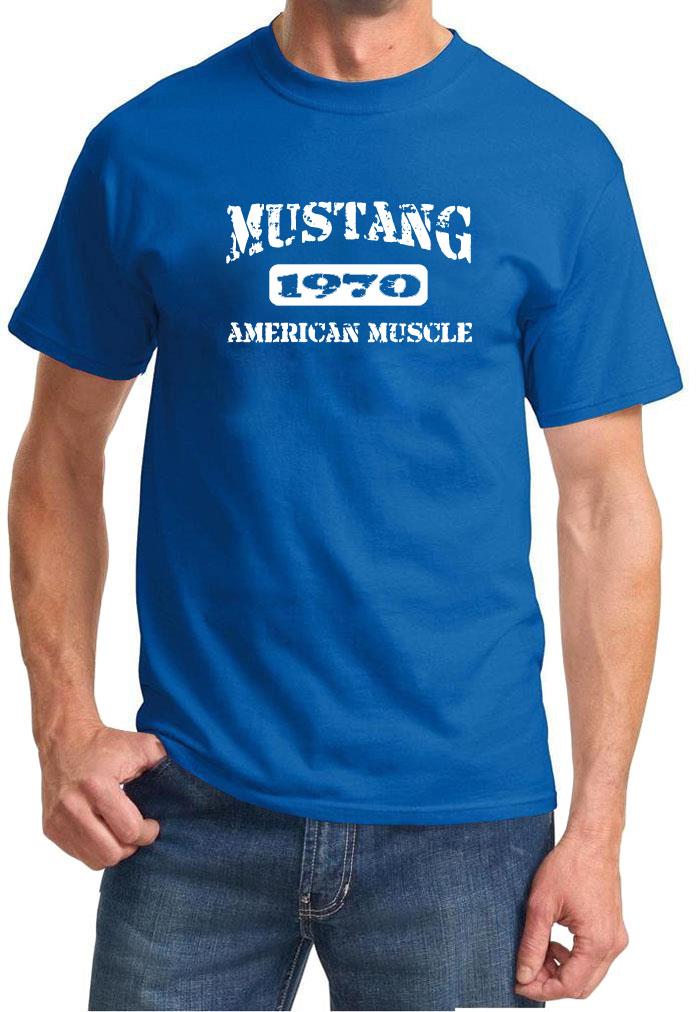 1970 Ford Mustang American Muscle Car Classic Design Tshirt NEW - Picture 4 of 13