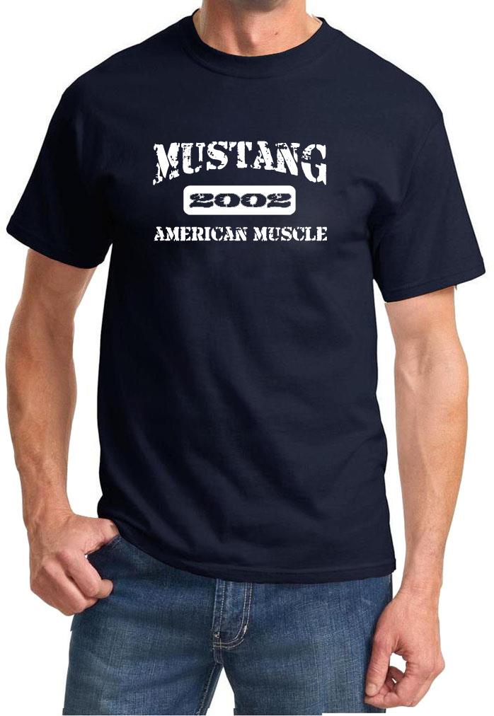 2002 Ford Mustang American Muscle Car Classic Design Tshirt NEW - Picture 3 of 13