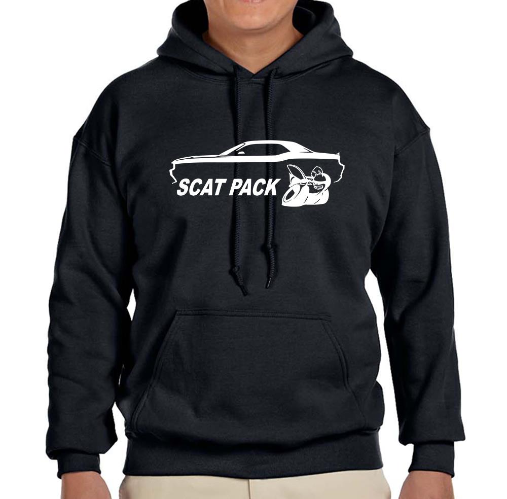 Challenger Scat Pack Classic Outline Design Hoodie Sweatshirt FREE SHIP