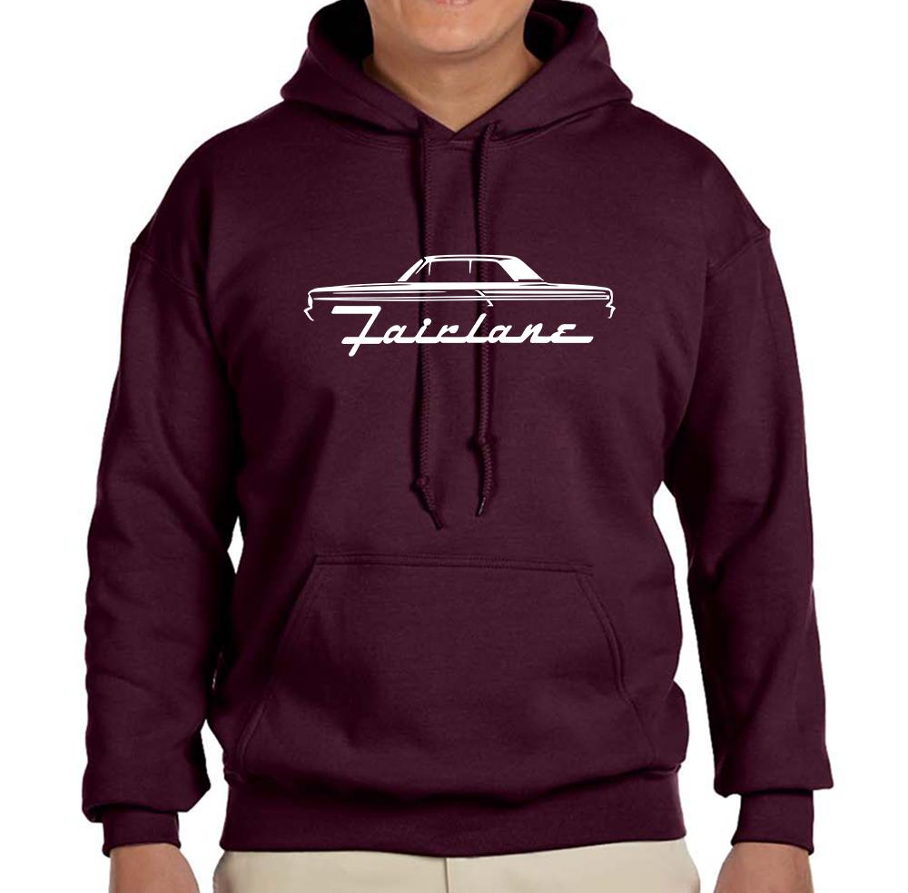 1964 Ford Fairlane Outline Design Hoodie Sweatshirt FREE SHIP - Picture 5 of 11