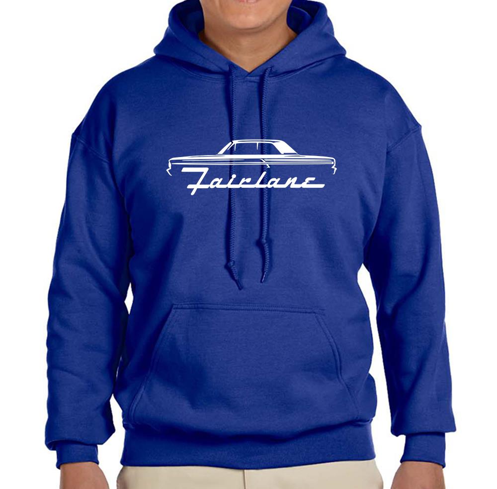 1964 Ford Fairlane Outline Design Hoodie Sweatshirt FREE SHIP - Picture 4 of 11