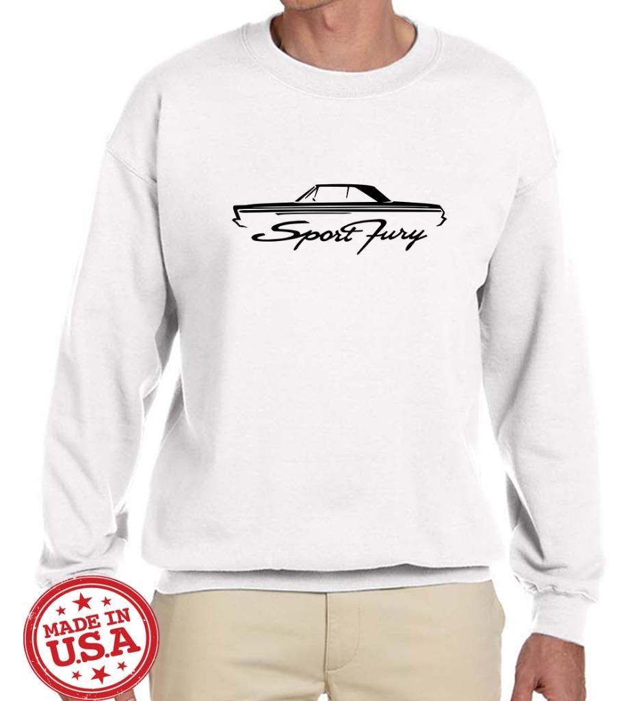 1965 1966 Plymouth Sport Fury Hardtop Outline Design Sweatshirt NEW - Picture 11 of 12