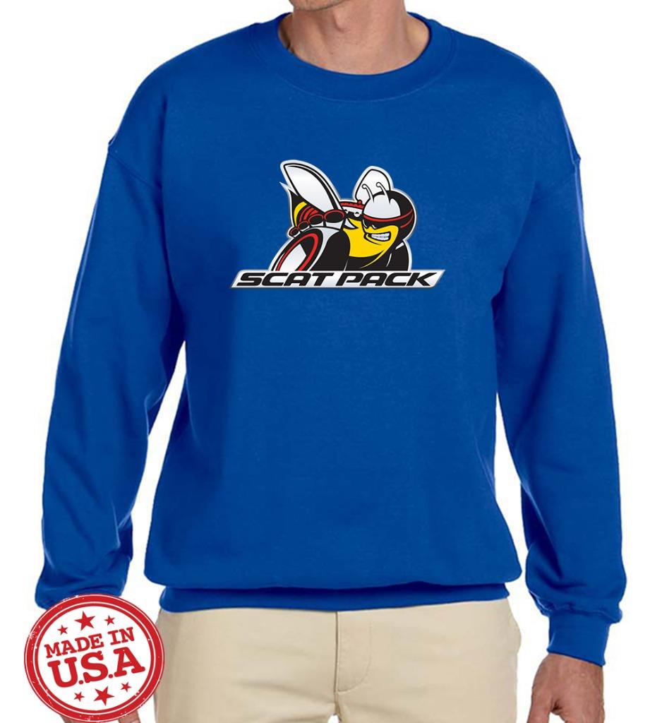 Scat Pack Logo Charger Challenger Classic Design Sweatshirt NEW