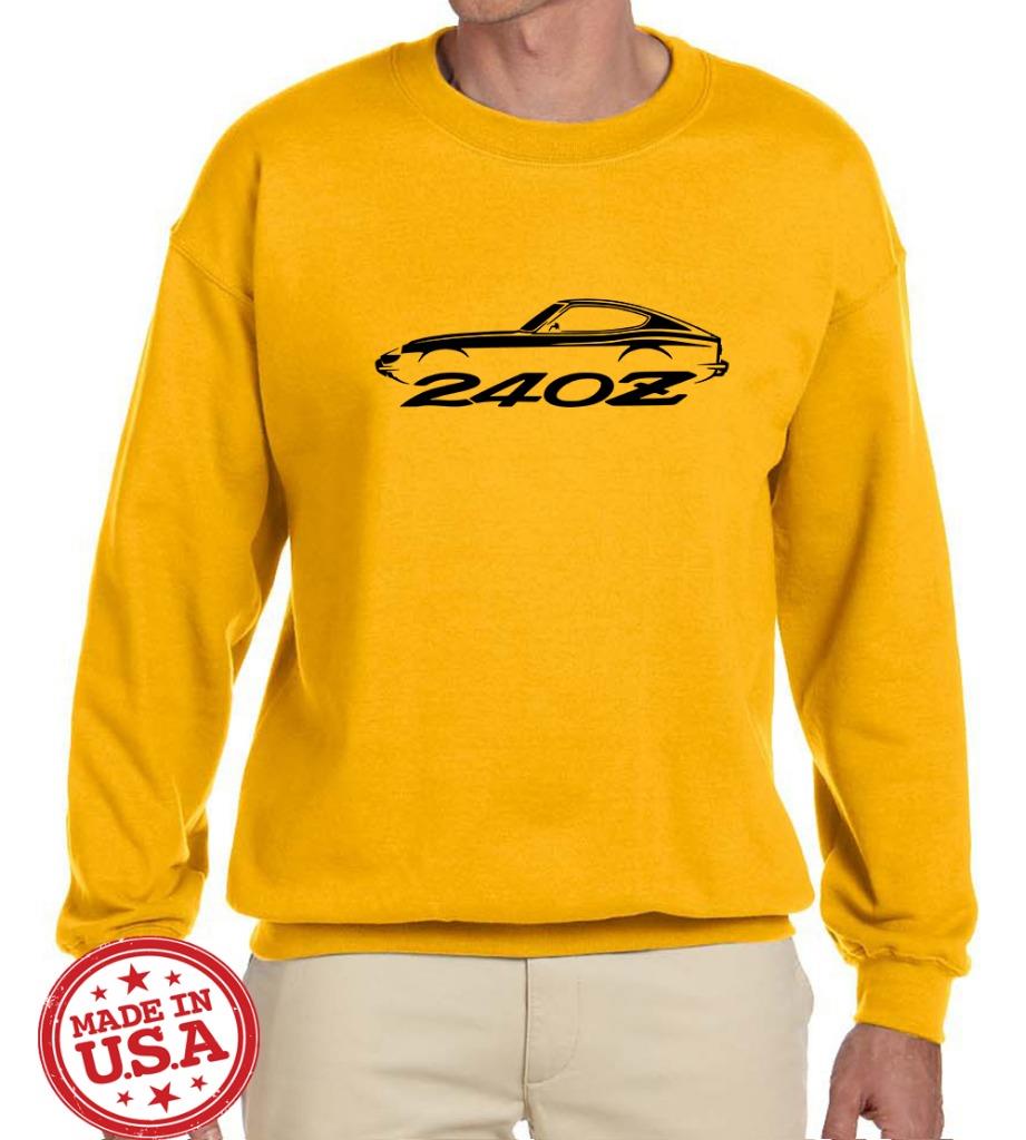 Datsun 240Z Sports Car Classic Outline Design Sweatshirt NEW - Picture 12 of 12