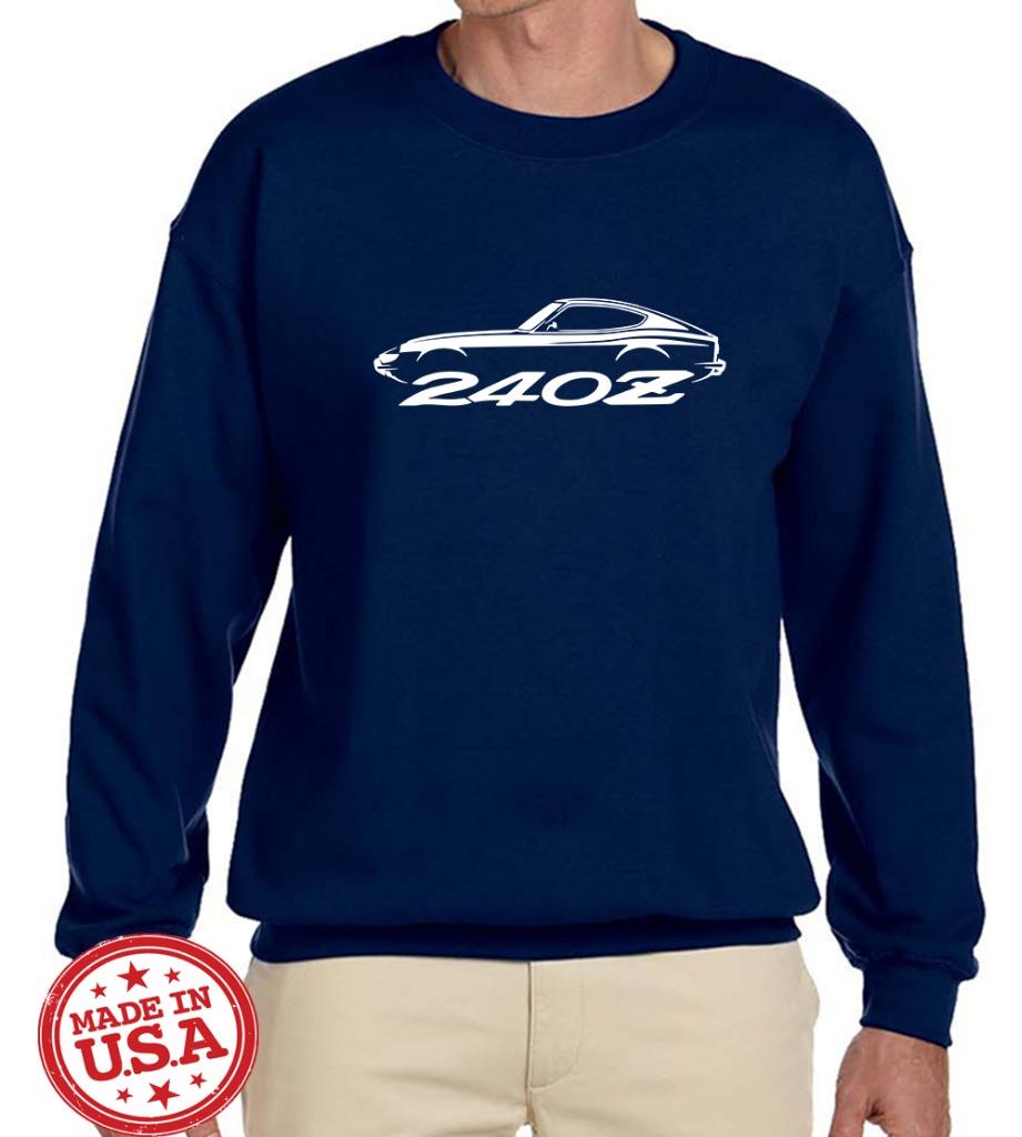 Datsun 240Z Sports Car Classic Outline Design Sweatshirt NEW - Picture 3 of 12