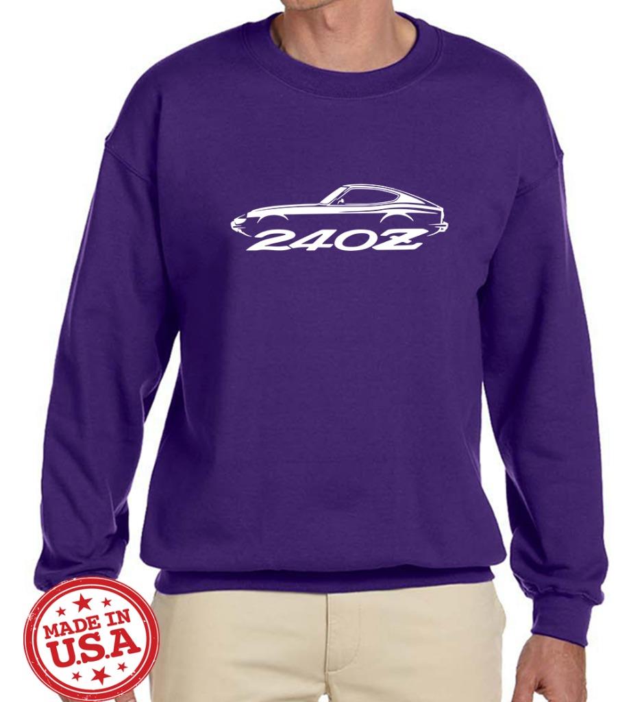 Datsun 240Z Sports Car Classic Outline Design Sweatshirt NEW - Picture 9 of 12