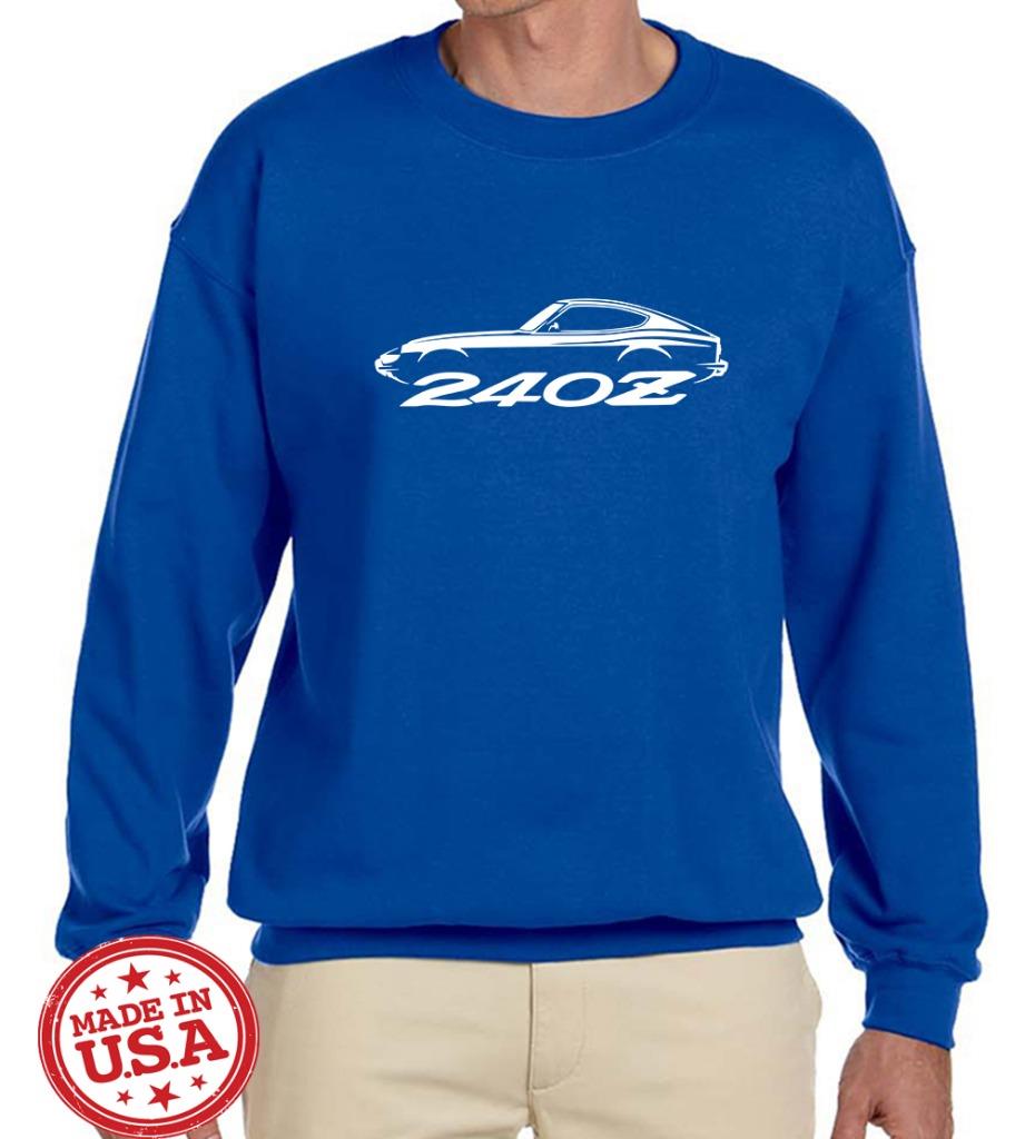 Datsun 240Z Sports Car Classic Outline Design Sweatshirt NEW - Picture 4 of 12