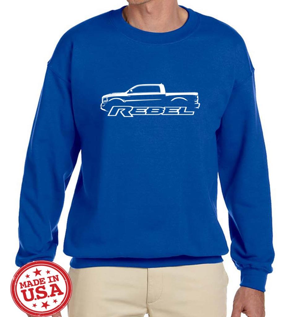 Ram Rebel Pickup Truck Classic Outline Design Sweatshirt NEW