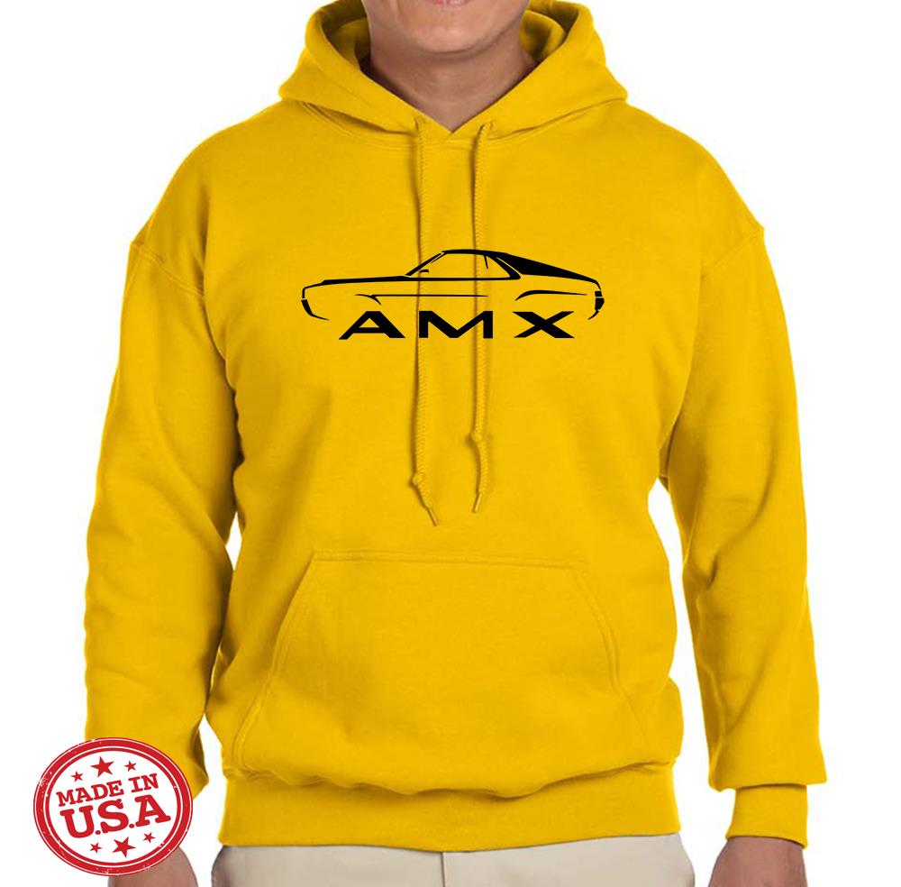 1968 1969 AMC AMX Classic Design Hoodie Sweatshirt FREE SHIP - Picture 11 of 12