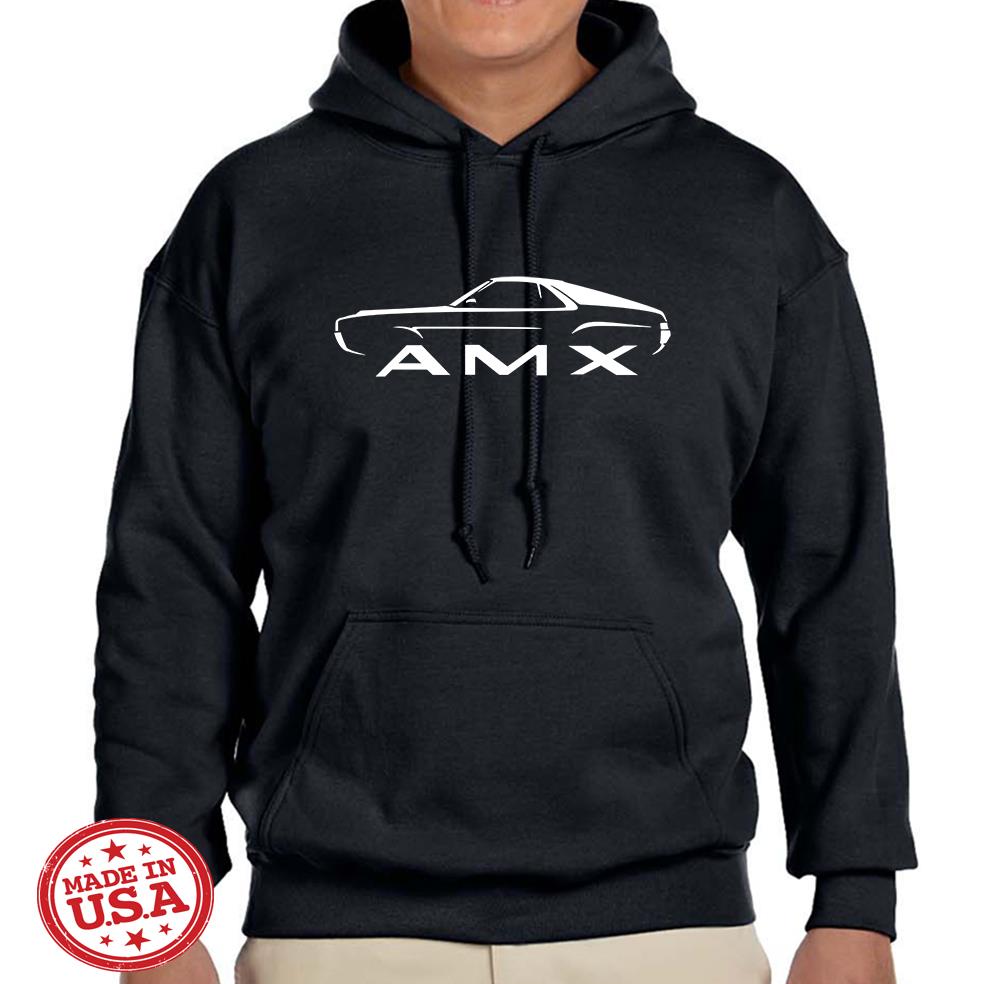 1968 1969 AMC AMX Classic Design Hoodie Sweatshirt FREE SHIP - Picture 2 of 12