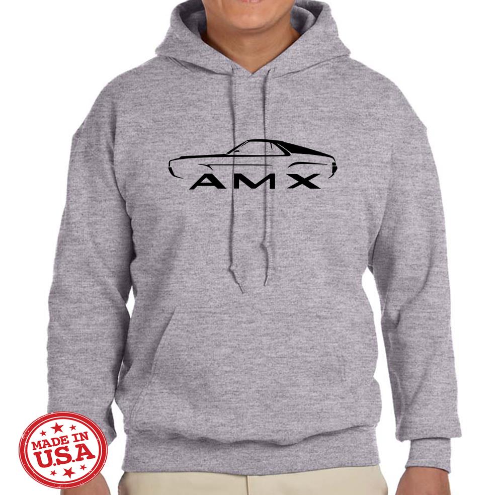 1968 1969 AMC AMX Classic Design Hoodie Sweatshirt FREE SHIP - Picture 9 of 12