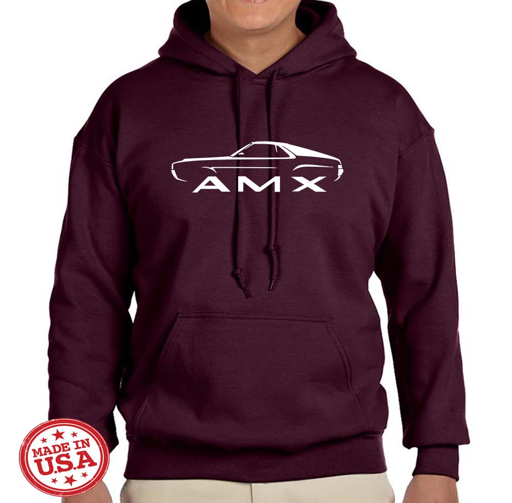 1968 1969 AMC AMX Classic Design Hoodie Sweatshirt FREE SHIP - Picture 5 of 12