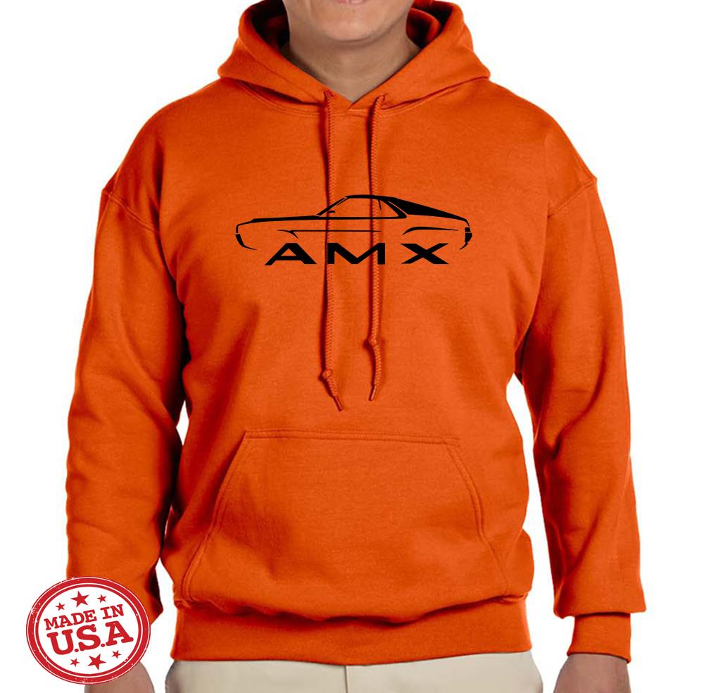 1968 1969 AMC AMX Classic Design Hoodie Sweatshirt FREE SHIP - Picture 8 of 12