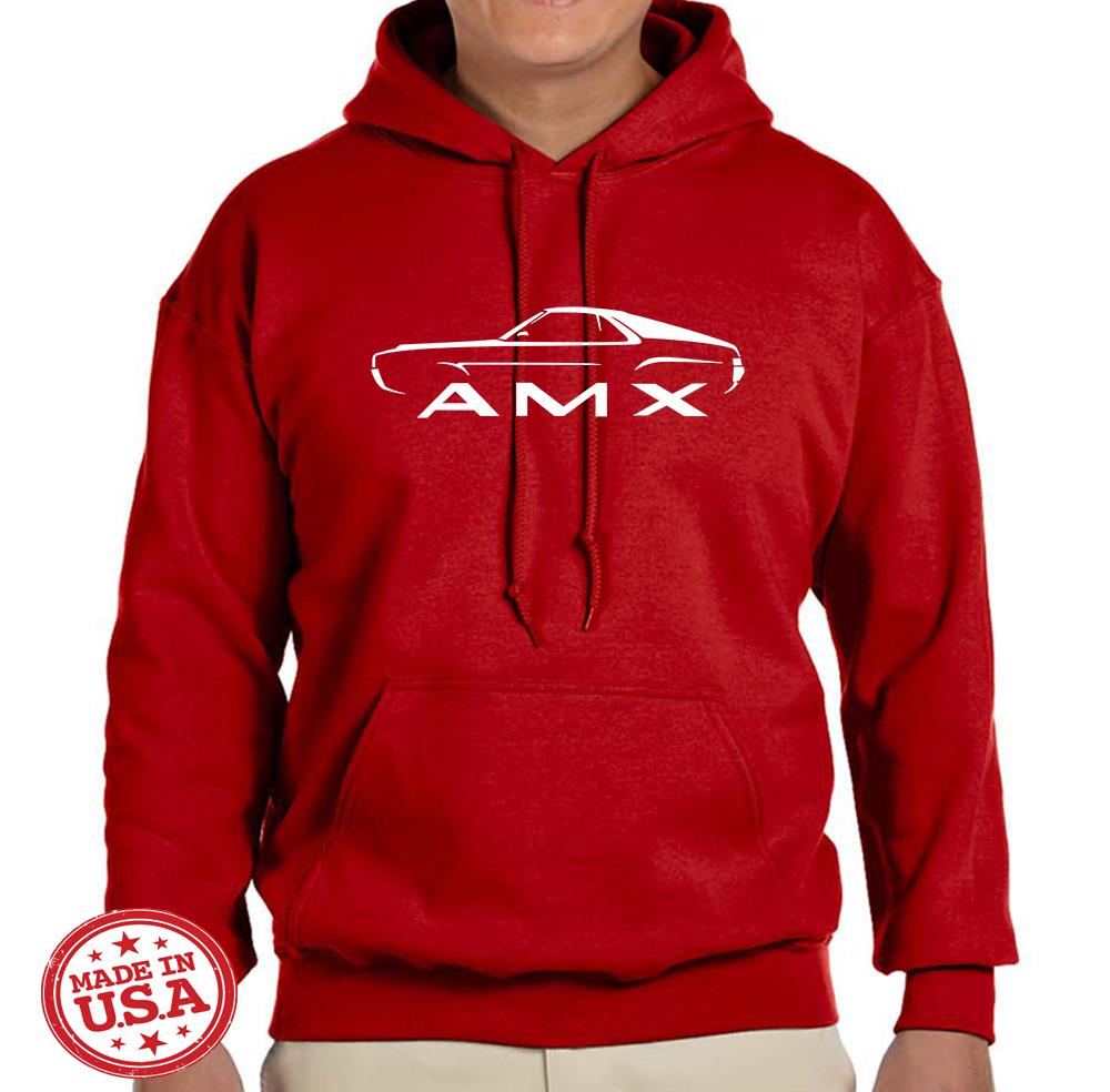 1968 1969 AMC AMX Classic Design Hoodie Sweatshirt FREE SHIP - Picture 6 of 12