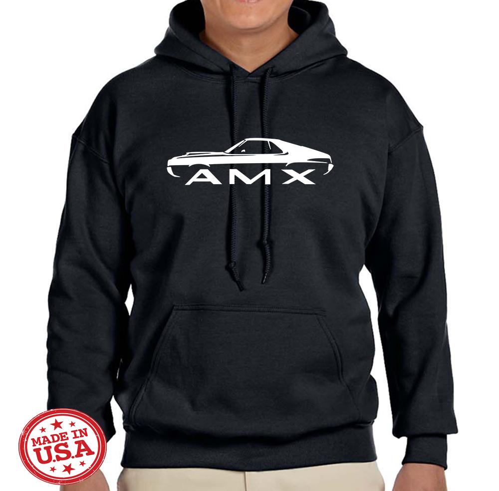 1970 AMC AMX Classic Design Hoodie Sweatshirt FREE SHIP - Picture 2 of 12