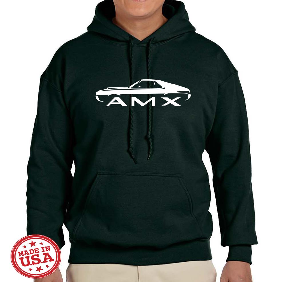 1970 AMC AMX Classic Design Hoodie Sweatshirt FREE SHIP - Picture 12 of 12