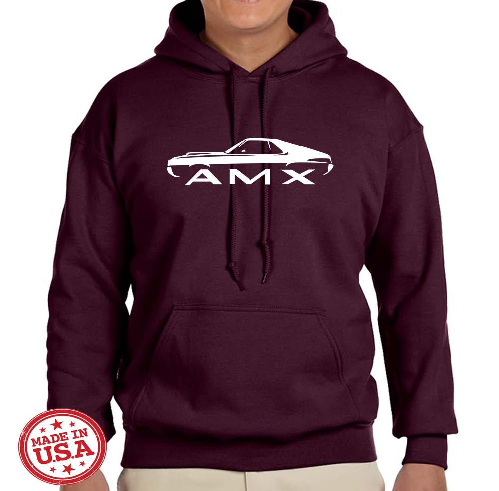 1970 AMC AMX Classic Design Hoodie Sweatshirt FREE SHIP - Picture 5 of 12